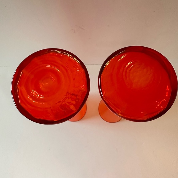 1960’s  Hand Blown Crystal Vases from Morgantown Glass Factory - Picture 4 of 7